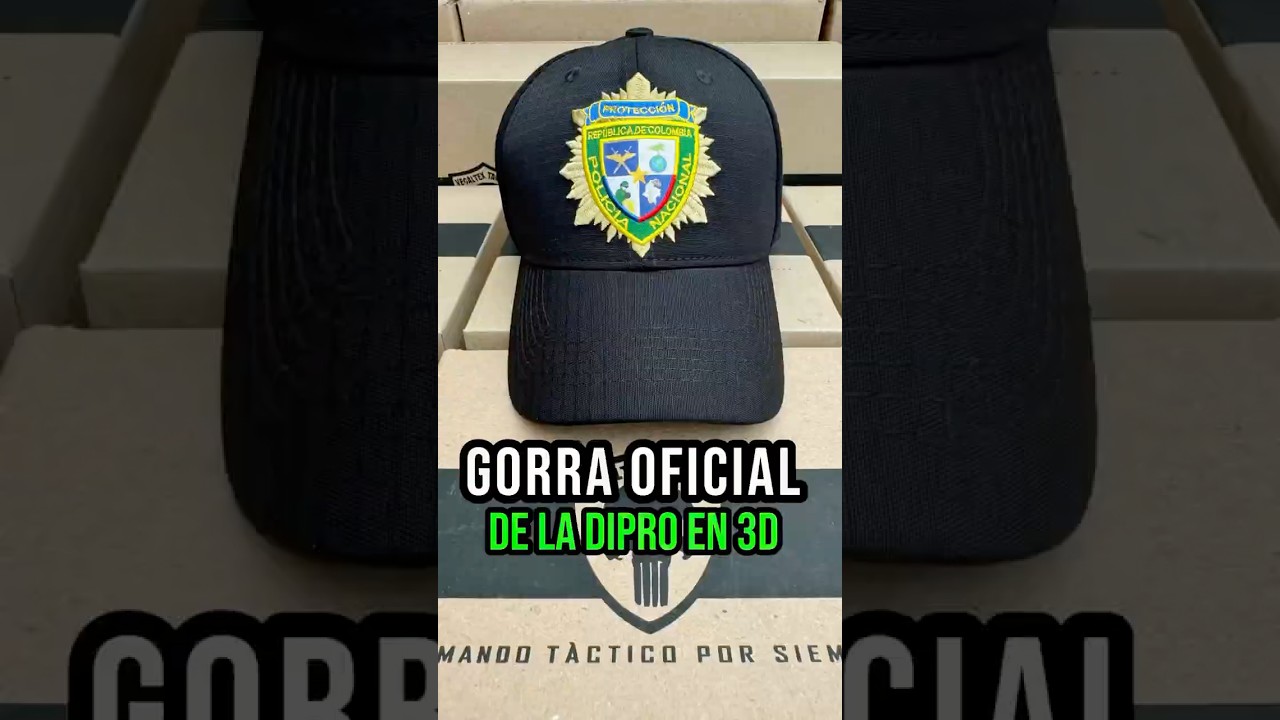 GORRA OFICIAL DIPRO 3D #vegaltex #colombia #tactico #gorras #policia #military #vegaltex