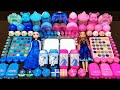 ELSA vs ANNA ! PINK vs BLUE !Mixing Random into GLOSSY Slime ! Satisfying Slime Video #875