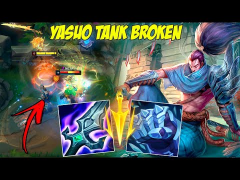 YASUO TANK DE MANOPLA É MUITO FORTE - LEAGUE OF LEGENDS