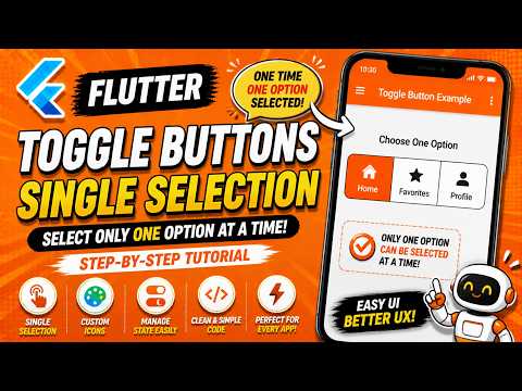 Flutter Android Single Selection Toggle Button Tutorial