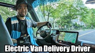 Day in The Life Of Amazon Rivian Electric Van Delivery Driver