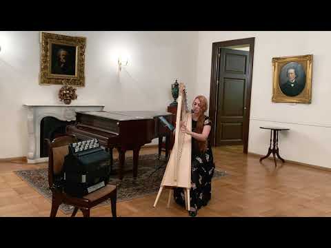 Kathrin Butterfly - harp, J.S. Bach - Prelude No. 1 in C Major, BWV 846 | Live