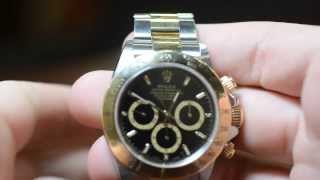 preview picture of video 'PRE-OWNED TWO TONE ROLEX DAYTONA ZENITH WATCH - Boca Raton Pawn'