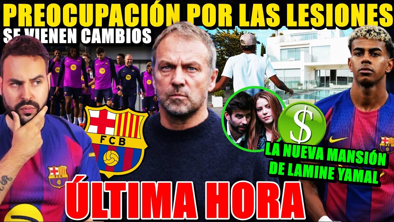 🚨La NUEVA MANSIÓN de 14 MILLONES de LAMINE YAMAL - PREOCUPACIÓN en el BARÇA por las LESIONES