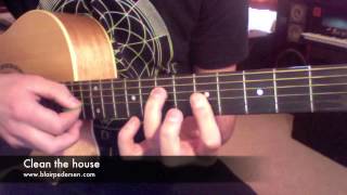 Fat Freddies Drop - Clean the house - Guitar tutorial