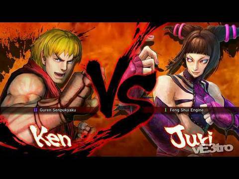 Super Street Fighter IV (4) - Ken vs Juri Match (HD 720p)