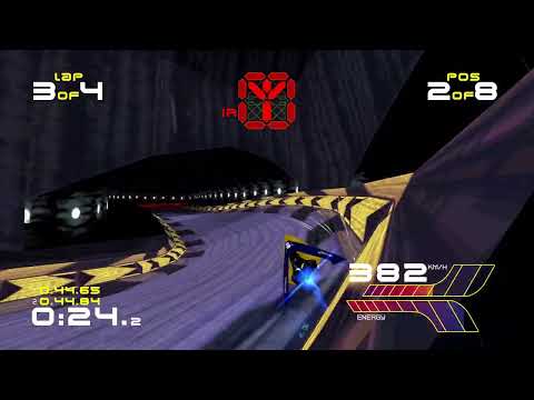 Wipeout 2097 Remastered with BallisticNG and mods at 60fps