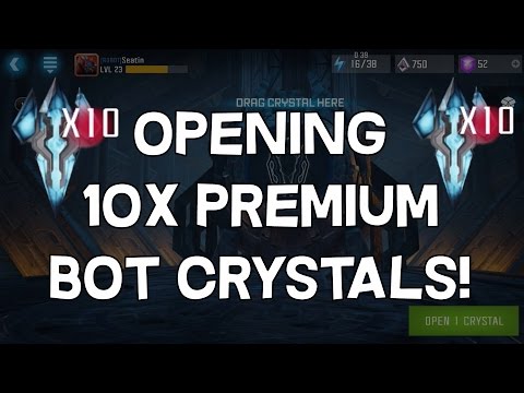 Opening 10x Premium Bot Crystals! - Transformers: Forged To Fight Crystal Opening