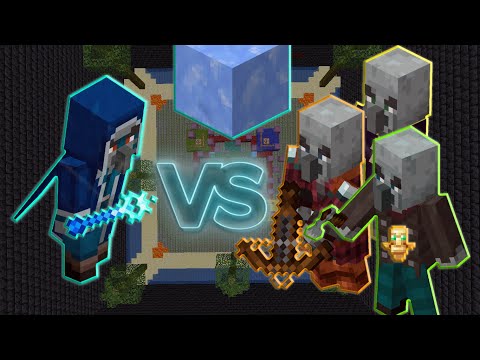 Iceologer vs Illager Army - Minecraft Mob Battle 1.16.5