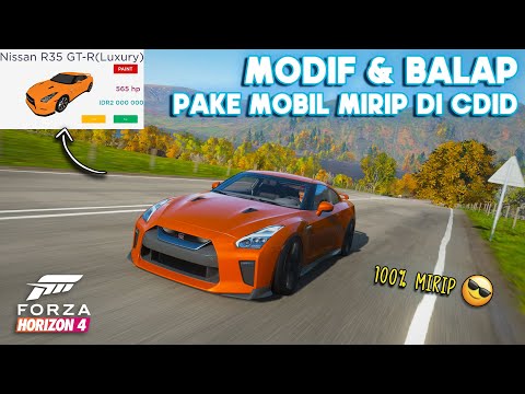 MODIF DAN BALAP PAKE MOBIL GTR MIRIP DI CDID !!! JADI MAKIN GANTENG | Forza Horizon 4 Indonesia