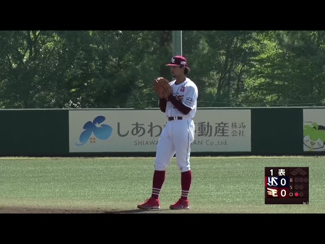 【ファーム】いきなり好守備!! イーグルス・入江大樹 難しい体勢から華麗なジャンピングスロー!! 2025年9月19日 東北楽天ゴールデンイーグルス 対 東京ヤクルトスワローズ