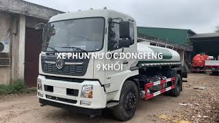 XE XI TÉC PHUN NƯỚC RỬA ĐƯỜNG TƯỚI CÂY DONGFENG 9 KHỐI M3