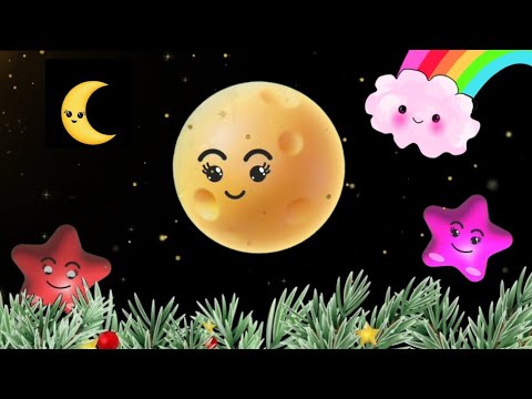 Lullaby For Babies. Moon and Sleepy Stars -Wind down and Relax - Calming Bedtime Video for toddlers