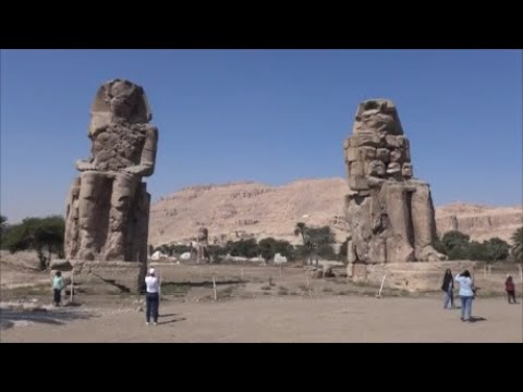 Luxor Valle dei Re ,Tempio di Hateshepsut, Colossi di Memnone