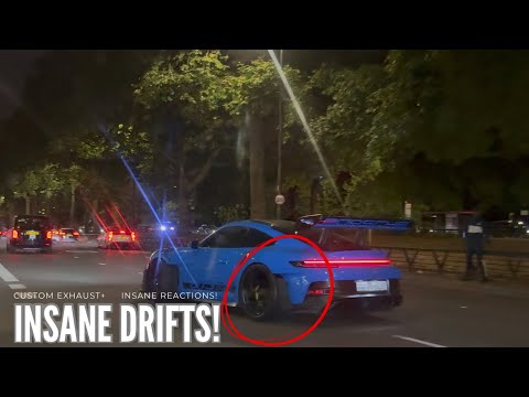 CRAZY Porsche 992 GT3 RS DESTROYS LONDON Streets! *LOUD* INSANE Accelerations & DRIFTS!!