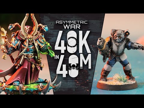 Astra Militarum vs Thousand Sons in a Asymmetric Battle from the new Mission Deck - 40kin40m Battle