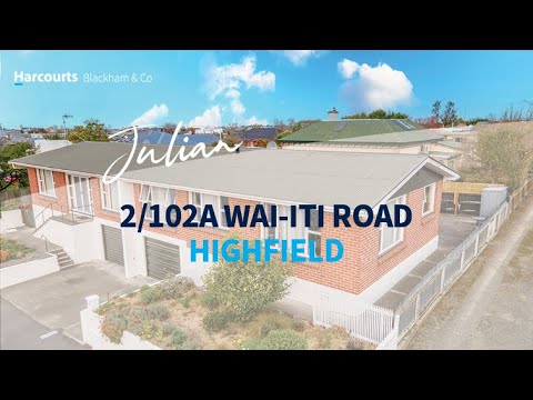 2/102A Wai-iti Road, Highfield, Canterbury, 2 Bedrooms, 1 Bathrooms, Unit