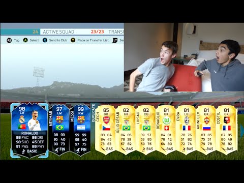 OMFG TOTY NEYMAR + RONALDO IN A PACK! | THE BEST TOTY PACK OPENING EVER! FIFA 16 ULTIMATE TEAM
