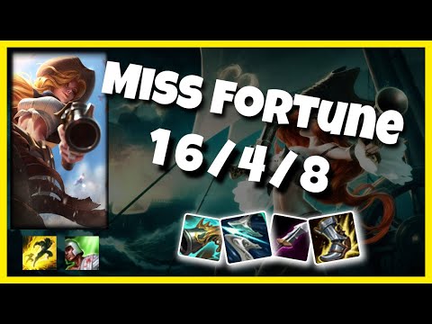 Miss Fortune vs Aphelios KOREAN Challenger BOT (16/4/8) - v11.2