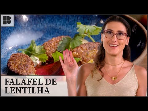 Falafel de lentilhas com molho de tahine | Paola Carosella | Alma de Cozinheira