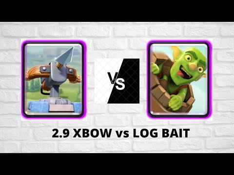 2.9 XBOW CYCLE vs LOG BAIT (Clash Royale)
