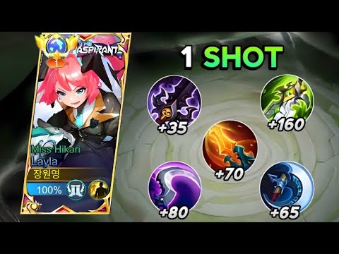 NEW LAYLA 1 SHOT BUILD 2023!! | MOBILE LEGENDS ✓