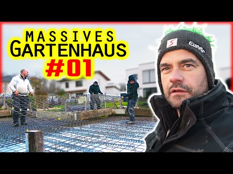 BODENPLATTE mit FUNDAMENT - GARTENHAUS BAUEN #01 | Home Build Solution
