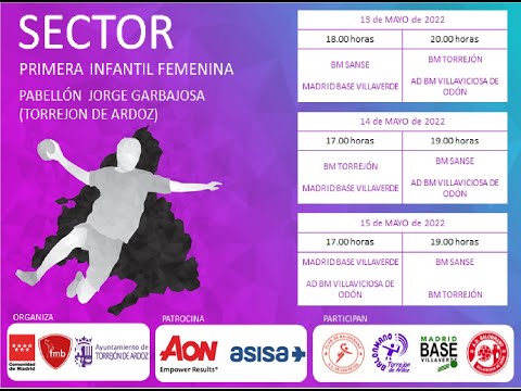 BM Sanse - AD BM Villaviciosa de Odón. Sector Primera Infantil Femenina FMBalonmano.
