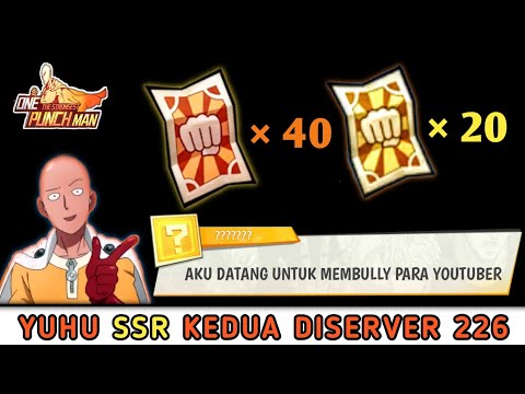 GACHA 60 TIKET DISERVER DEWA 🔥 | LANGSUNG DIKASIH SSR IDAMAN 😍 | One Punch Man The Strongest