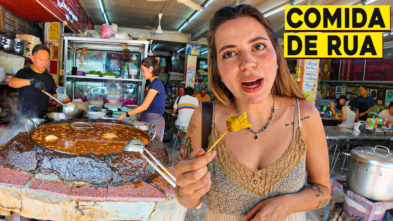 PROVANDO COMIDAS DE RUA NA TAILÂNDIA