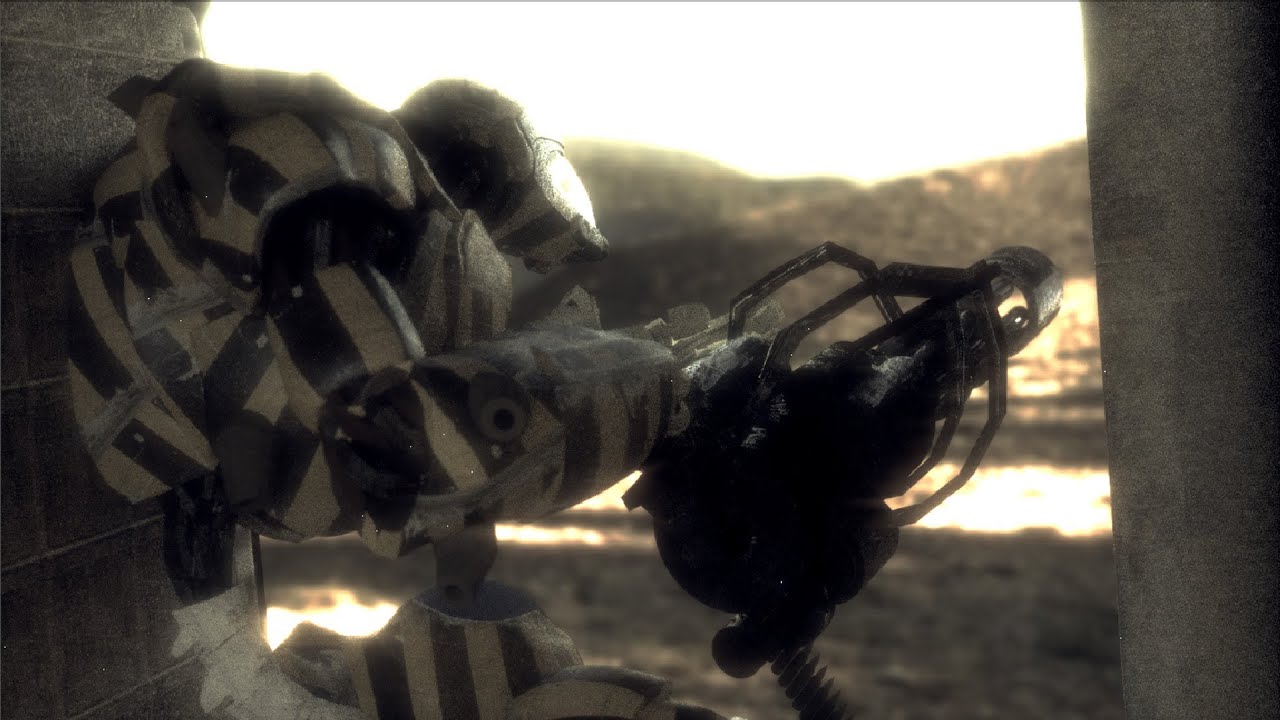 Blender VFX Breakdown: Sci Fi Trailer: Robot in Helicopter