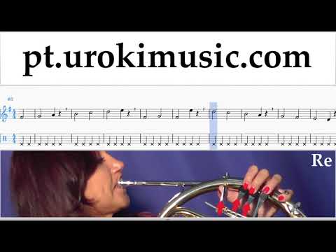 Aulas de Trompa Jingle Bell Rock Curso Aprender Parte#1 um-i372