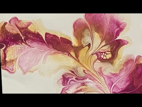 (1305) Awesome Dutch Pour Vine on a Tile ~ Acrylic Paint Pouring ~ Fluid Art