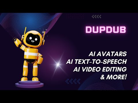 DupDub - AI Tool For Content Creation - AI Avatar, Text-To-Speech, Video Editing & More