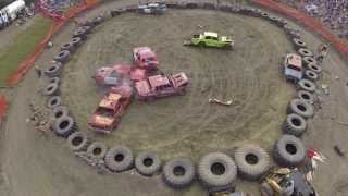 preview picture of video 'Demo Derby, Rocky Mountain House, Aerial View,2013,Crash,Smash.DJI Naza,550,Hexacopter'