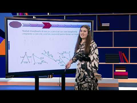 TeleŞcoala: Matematică clasa a VIII-a – Congruenţa triunghiurilor (@TVR2)