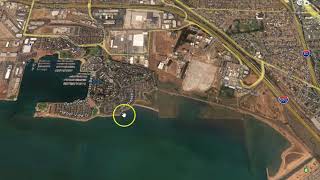 Scott Peterson murder locations of Lacie and Connor Peterson from Google Earth