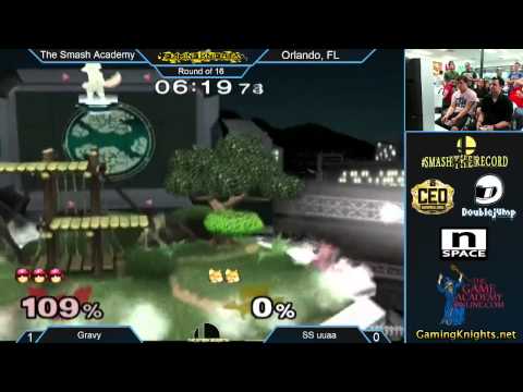 The Smash Academy 2 - Gravy vs SS | Uuaa - top 16 bracket - SSBM