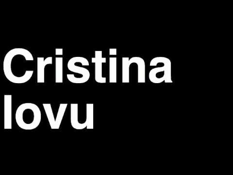How to Pronounce Christina Iovu Moldova Bronze Medal Weightlifting London 2012 Olympics Video