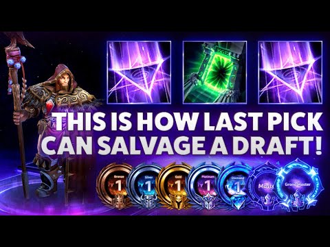 Medivh Leyline - THIS IS HOW LAST PICK CAN SALVAGE A DRAFT! - Hardstuck Bronze 5 Adventures 2022
