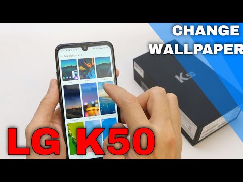 How to Change Wallpaper on LG K50 - Set Up Home Screen and Lock Screen Wallpaper