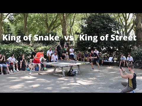 Table tennis legend Adam Bobrow vs current German Streettabletennis King Markus Grothe - The Duel!🏓
