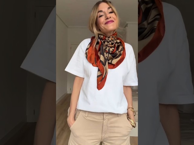 Vídeo relacionado con DRESHOW Pañuelos Satén Cuadrados Grandes Pelo Accesorios Seda de Playa Estampado Clásico para Mujer