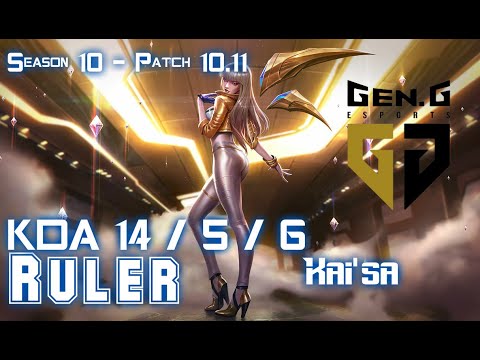 Gen Ruler KAI'SA vs EZREAL ADC - Patch 10.11 KR Ranked