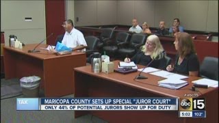 Maricopa County sets up special juror court.