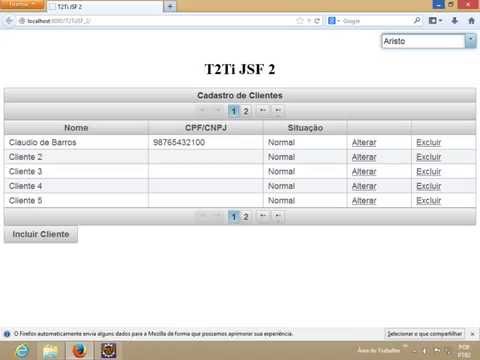 T2Ti Java Web Programmer - JSF 2 - JPA - Hibernate - PrimeFaces