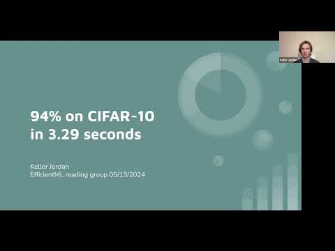 [EfficientML] Keller Jordan -- 94% on CIFAR-10 in 3.29 Seconds on a Single GPU