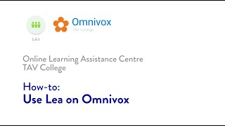 How to Use Léa on Omnivox