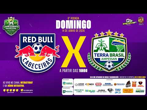 AO VIVO: RED BULL X AMPESSAN | CAMPEONATO MUNICIPAL 2026 | 6º RODADA