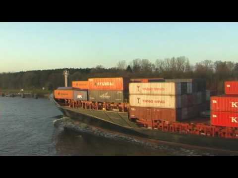Containerschiff MS "ANNA SIRKKA" - Im Kiel-Kanal Teil 1